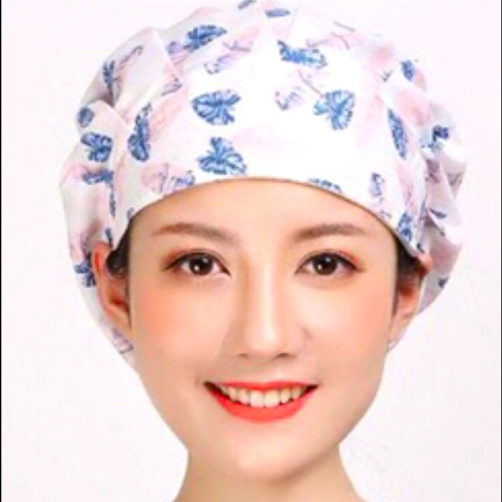 👩‍🍳3/$20 or $9 Bouffant Scrub Cap Foliage